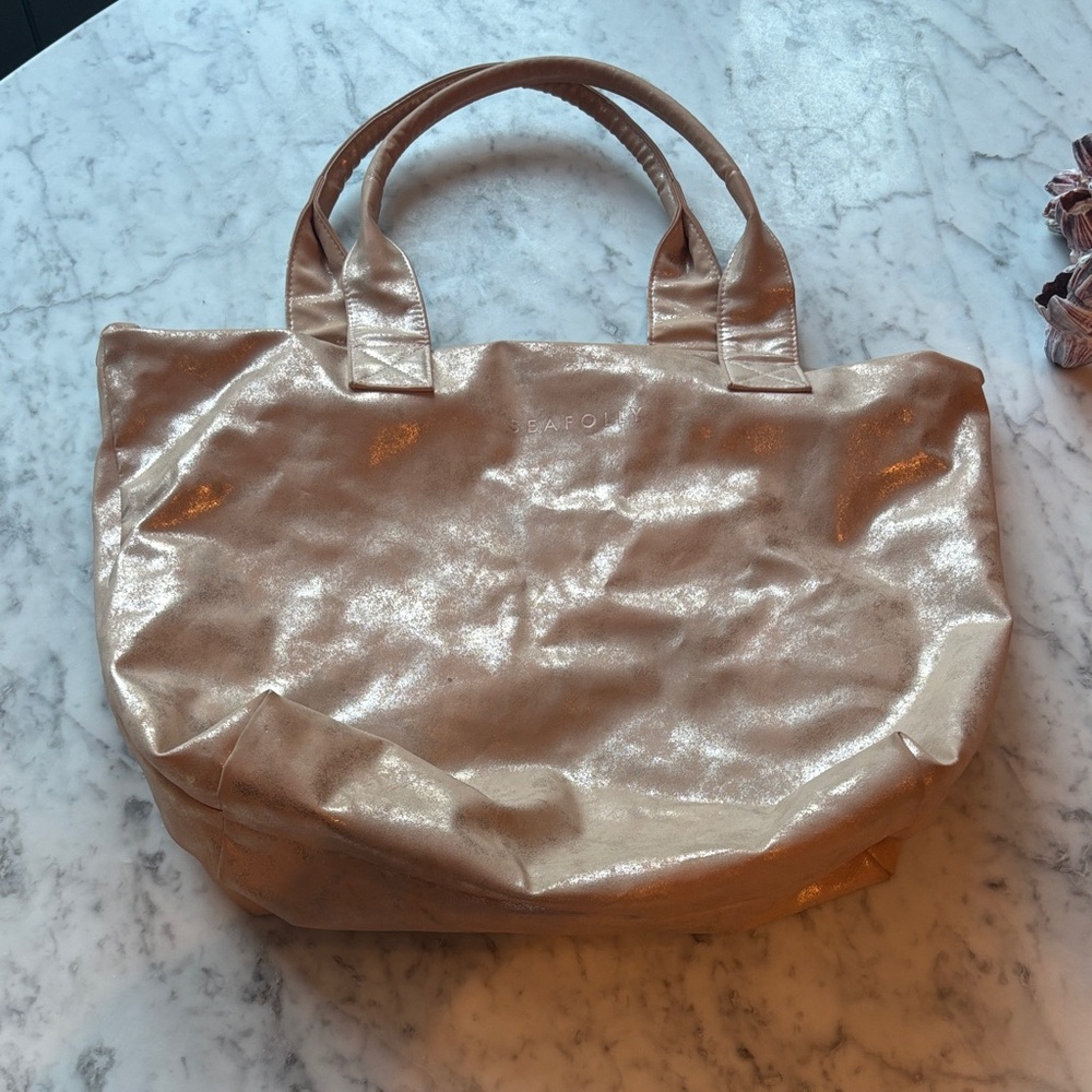 Elegant Pink Gold Women's Tote Bag